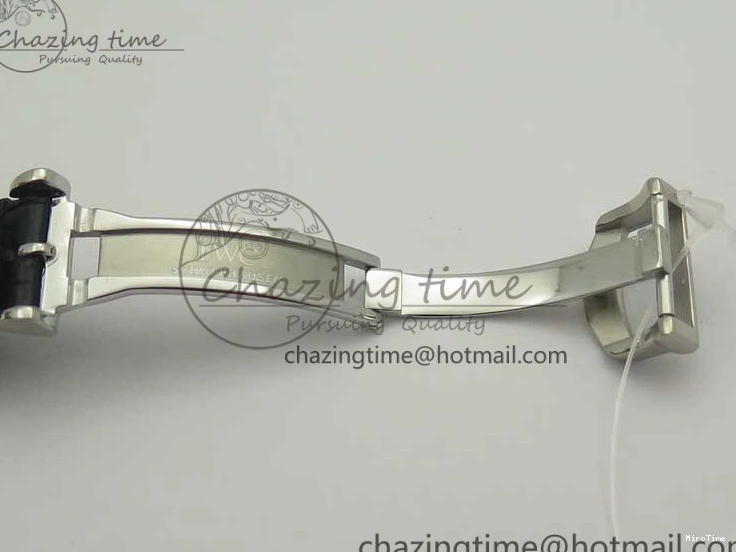 MIROTIME 0420 Fashionable Portofino Automatic SS TWF 1:1 Best Edition Silver Dial SS Markers on Black Leather Strap A 7200